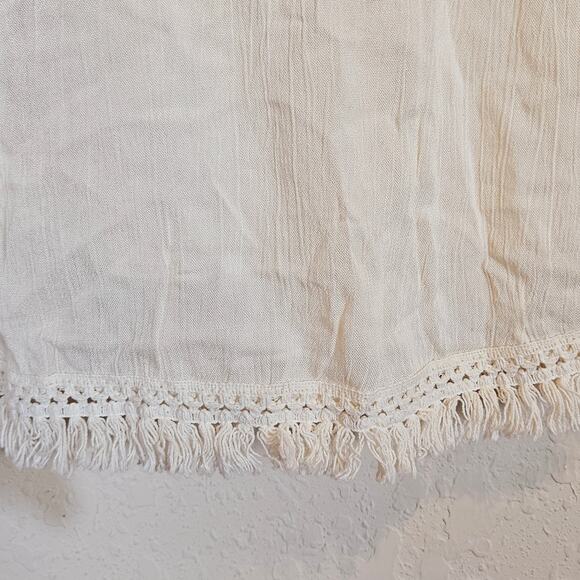 Beach By Exist Boho Chic Beige Shift Dress Size Medium - Picture 4 of 9